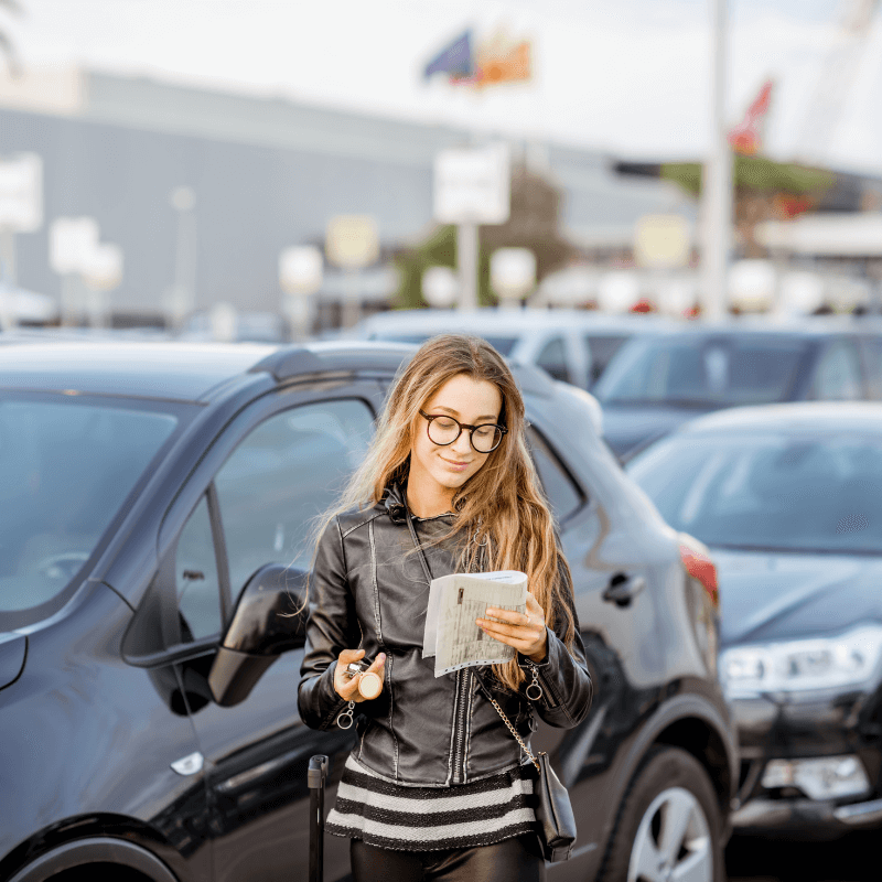 donna convinta dopo essere a conoscenza di costi noleggio auto a lungo termine